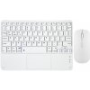 AppleKing súprava bezdrôtovej klávesnice s touchpadom a Bluetooth bezdrôtovej myši - biela - možnosť vrátiť tovar ZADARMO do 30tich dní