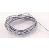 Klobúková guľatá guma - svetlo sivá - priemer 0,14 cm