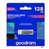 Goodram USB flash disk, USB 3.0, 128GB, ODA3, strieborný, ODA3-1280S0R11, USB A / USB C, s otočnou krytkou