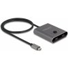 Delock 11500 USB-C® (USB 3.2 Gen 2) prepínač sivá; 11500