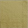 Party Zlaté trojvrstvové servítky 33x33 cm – balenie 20 ks