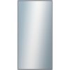 DANTIK - Zrkadlo v rámu, rozmer s rámom 50x100 cm z lišty Hliník platina (7003019)