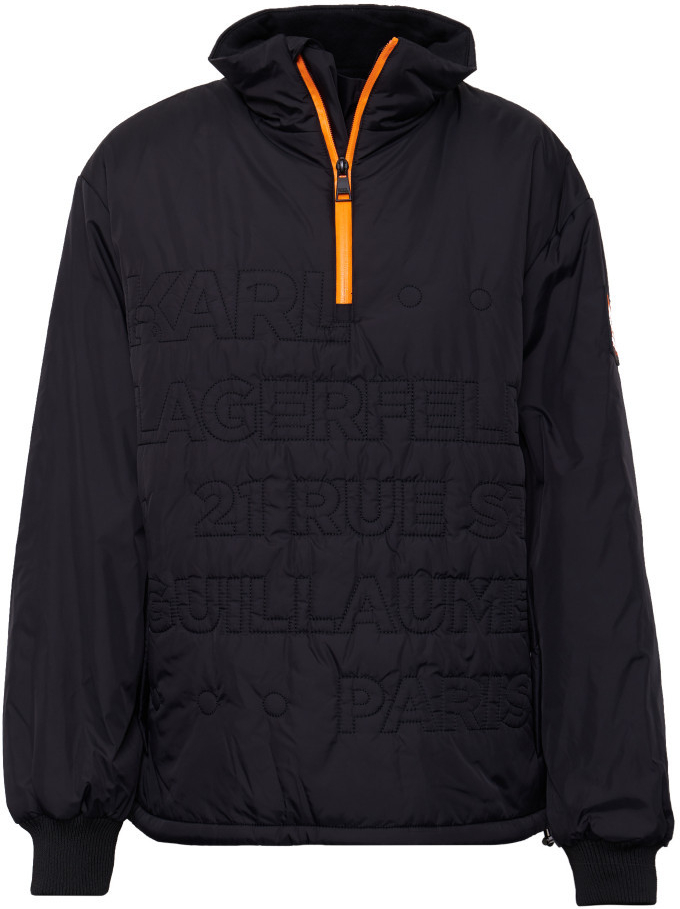 Karl Lagerfeld Unisex Padded Athleisure Jacket bunda čierná