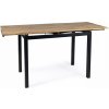 Signal Jedálenský stôl GD017 dub artisan/MATNÁ ČIERNA 110(170)x74