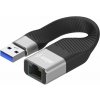 Redukcia AlzaPower FlexCore USB-A na RJ-45 čierna (APW-ADTAL10B)