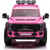 BENEO Ford Super Duty 24V ružové, Dvojmiestne, Pohon 4X4 s vysokovýkonnými 24V mototom a odpružením, FORD_SUPER_DUTY_PINK_24V - Elektrické autíčko