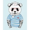 Diamantové maľovanie Diamondi - NÁMORNÍK PANDA, 40x50 cm, bez rámu a bez vypnutia plátna (607035A)