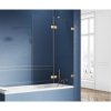 New Trendy EXK-2019 AVEXA GOLD vaňová zástena 140 cm, pravá 140 cm zlatá