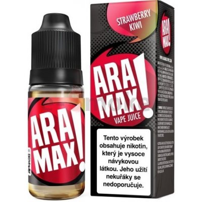 10 ml Strawberry Kiwi Aramax e-liquid, obsah nikotínu 3 mg