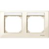 Rámček 2-násobný popis.p. biela krémová Merten M-Plan (Schneider)