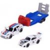 Autíčko Porsche Race Trailer, 3 druhy varianta 1-bílé auto