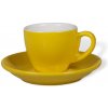 Biebri šálka s podšálkou, 65ml, žltá