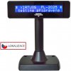 LCD zákaznický displej Virtuos FL-2025MB 2x20, serial (RS-232), černý EJG0006