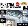 Vianočné osvetlenie na stromček Vonkajšia OPONA BULINEX 100 LED 4,8 m Studená biela IP44