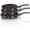 Berlinger Haus 3-dielna sada panvíc s mramorovým povrchom METALLIC LINE CARBON PRO EDITION BH/6904