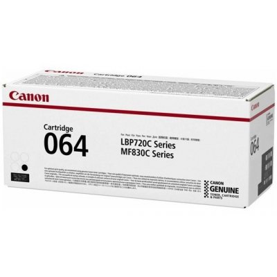 Canon originál toner 064 BK, black, 6000str., 4937C001, Canon i-SENSYS MF832Cdw, O