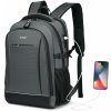 Multifunkčný unisex batoh KONO BOND s USB portom - sivý - 15L