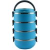 Home Cook nerezový jedlonosič, obedár dvojstenný INOX, 3 x 0,5 l modrý