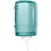 Tork Reflex Mini zásobník na papierové utierky v kotúči so stredovým odvíjaním, tyrkysový/biely plast, systém M3
