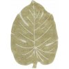 Kaki prateľný ručne tkaný bavlnený detský koberec 75x100 cm Mini Monstera Olive – Lorena Canals