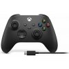 Microsoft XBOX Bezdrôtový Gamepad, Black + USB-C Cable