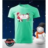 Pánské tričko vianočné s potlačou Santa a škriatok