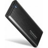 AXAGON EEM2-SB2, USB-C 3.2 Gen 2 - M.2 NVMe & SATA SSD kovový RAW box, bezšroubkový, černý