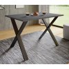 VCM VCM Jedálenský stôl Xona 140x80 X-legs, antracit