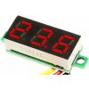 Voltmeter digitálny merač 0-100V LED s červeným displejom 0.28