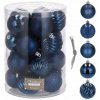 SPRINGOS Vianočné banky modré mix 6cm sada 20ks