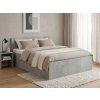 Textilomanie Posteľ SOFIA 120 x 200 cm, betón Rošt: S lamelovým roštom, Matrac: Matrac COCO MAXI 20 cm