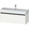 DURAVIT Ketho 2 závesná skrinka pod umývadlo, 1 zásuvka, 1184 x 460 x 440 mm, biela matná, K25079018180000