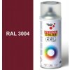 Sprej červený lesklý 400ml, odtieň RAL 3004 farba purpurovo červená lesklá, Schuller Ehklar, farby v spreji PRISMA COLOR 91301