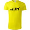 Karate Evolúcia - kop - Tričko z organickej bavlny - L ( Citrónová )
