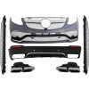 KITT Complete Body Kit suitable for Mercedes GLC SUV X253 (2015-07.2019) GLC63 Design with Side Skirts