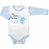 Body dlhý rukáv s vtipným textom Baby Nellys Když nespím já tak nespí nikdo! chalan