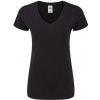 Fruit of the Loom Dámske bavlnené triko 61-444-0 Black S