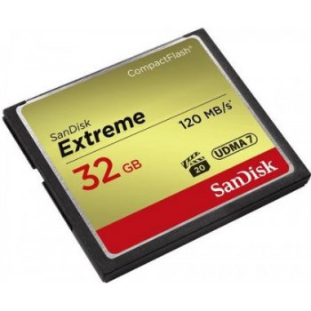 SanDisk CompactFlash Extreme 32GB UDMA7 SDCFXSB-032G-G46 od 26,63 € -  Heureka.sk
