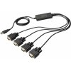 Digitus USB 2.0, sériový káblový adaptér [1x USB 2.0 zástrčka A - 4x D-SUB zástrčka 9-pólová] DA-70159; DA-70159