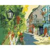 Diamantové maľovanie Diamondi - MALÁ MESTSKÁ ULIČKA, 40x50 cm, vypnuté plátno na rám (605212B)