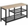 tectake 404282 botník taunton 80x30x45,5cm - industrial svetlé drevo, dub sonoma