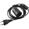 Eurolite 51100666 objímka žiarovky E27 230 V 60 W s eurozástrčkou, s vypínačom; 51100666