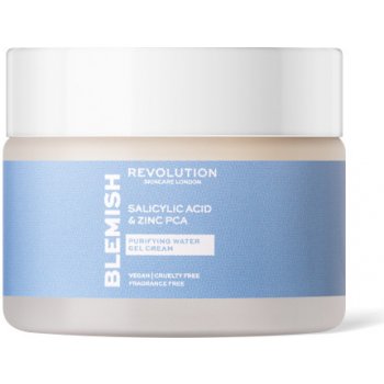Makeup Revolution Skincare Salicylic Acid & Zinc PCA Purifying Water Gel krém na tvár 50 ml