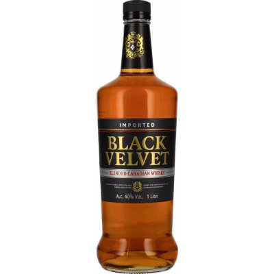 BLACK VELVET 1.0L 40% (čistá fľaša)