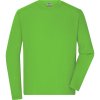 James & Nicholson Tričko JN 1840, dlouhý rukáv, pánské COT02184004205-lime green 2XL Zelená lime