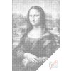Vymalujsisam.sk Bodkovanie - Leonardo da Vinci - Mona Lisa Farba: Zelená, Veľkosť: 40x60cm, Rám: Na plastovej doske