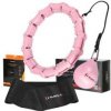 Sada masážní hula hoop HMS HHW02 se závažím a zeštíhlujícího pásu BR163 růžová