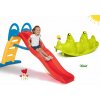 Smoby set obojstranná hojdačka Tuleň s vodotryskom a šmykľavka Funny Toboggan 310159-18