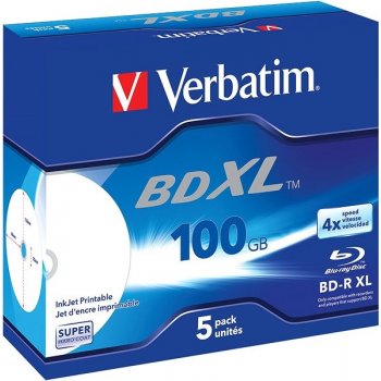 Verbatim BD-R 100GB 4x, 5ks