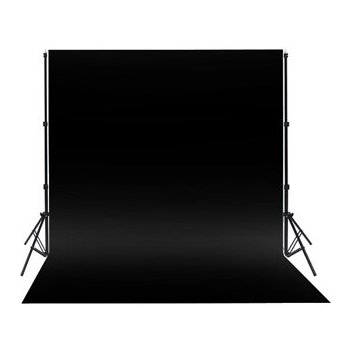 Držiak pozadia + čierne fotopozadie 1,65 x 5m